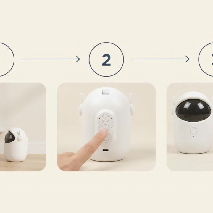 Three-step how to use the automatic laser cat toy